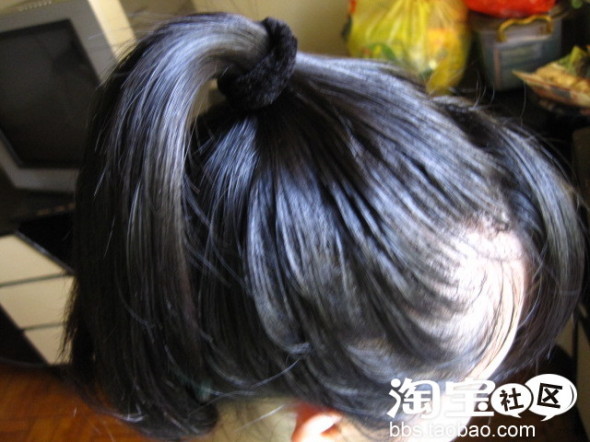 夏季简单盘发 中长直发发型diy(6)